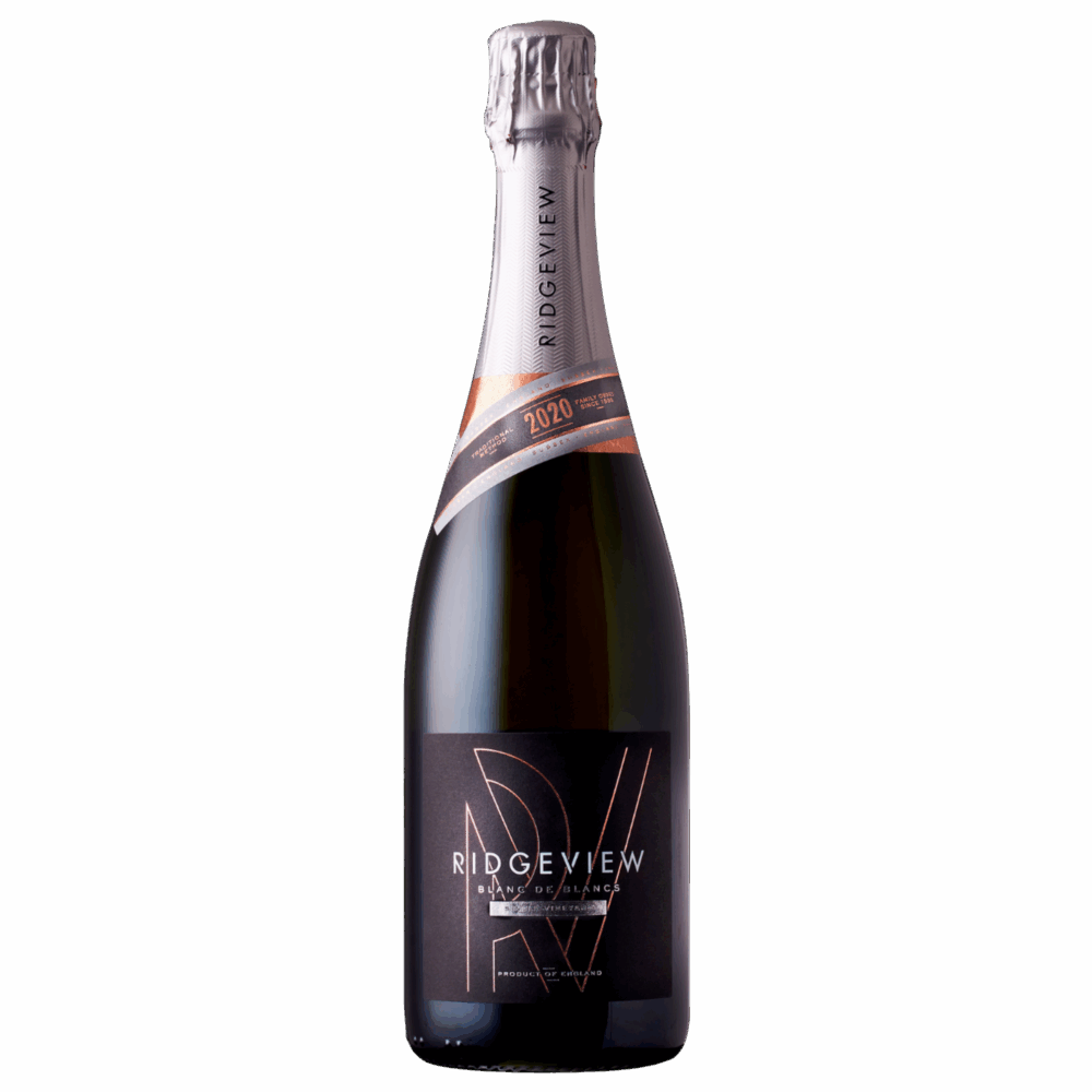 Bottle of Ridgeview Blanc de Blancs 2020