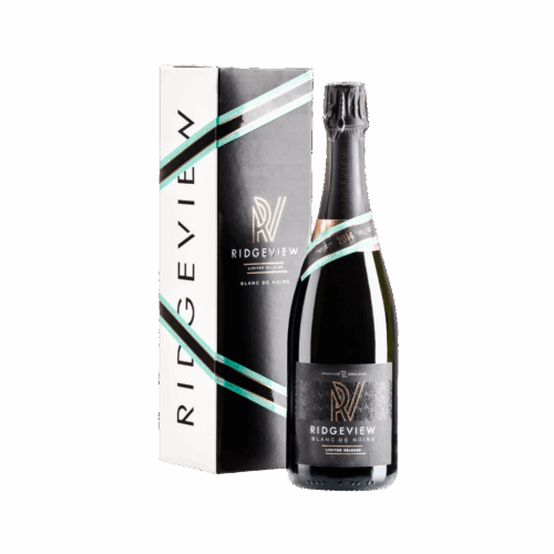 Bottle of Blanc de Noirs Bottle and Box