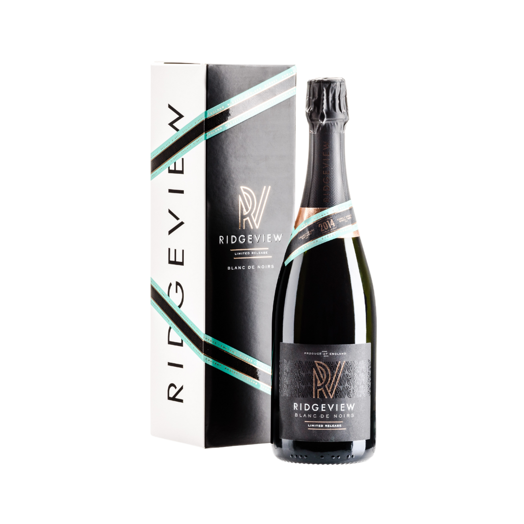 Bottle of Blanc de Noirs Bottle and Box