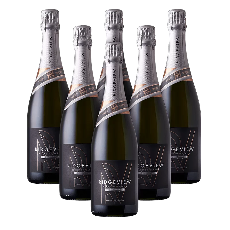 Ridgeview Vintage Blanc de Blancs case English sparkling wine