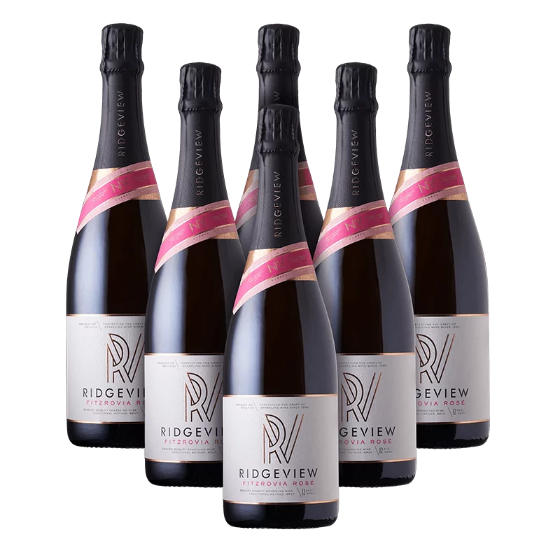 Ridgeview Fitzrovia Rose case English sparkling wine