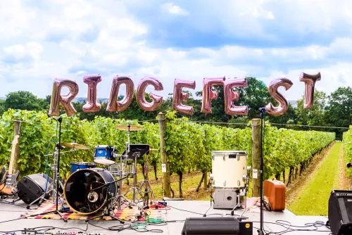 Ridgefest at Ridgeview Wine Estate English sparkling wine Sussex England