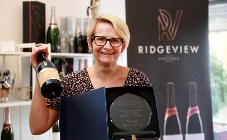 Tamara Roberts CEO Ridgeview Wine Estate Sussex England