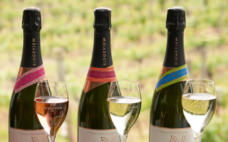 Ridgeview English Sparkline Wine, Signature Trio