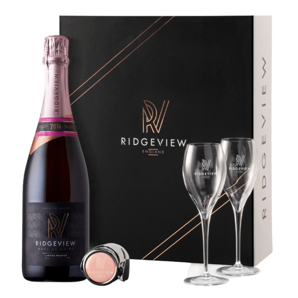 The Ridgeview Gift Set Rose de Noirs Vintage Ridgeview English Sparkling Wine