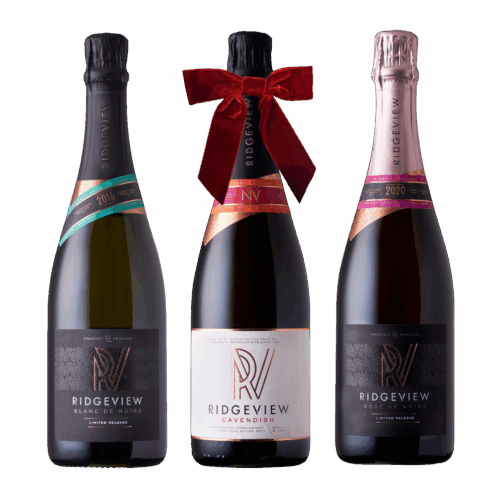 Bottle of Blanc de Noirs, Rosé de Noirs Duo and free bottle of Cavendish