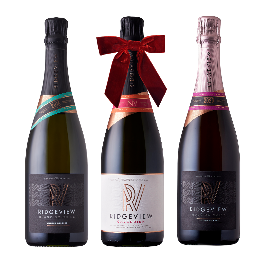 Bottle of Blanc de Noirs, Rosé de Noirs Duo and free bottle of Cavendish