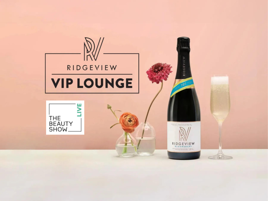 Ridgeview VIP lounge at the Beauty Show Live