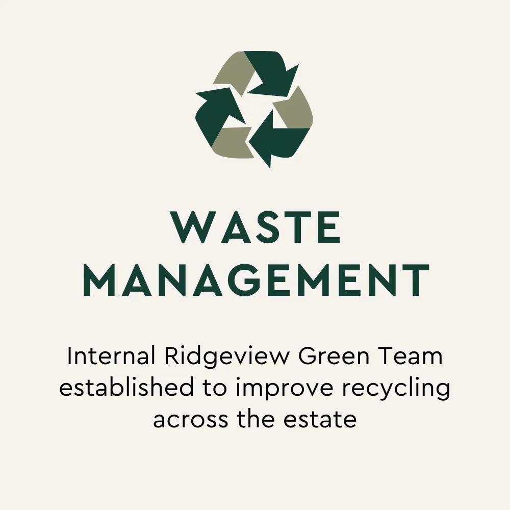 Waste management, new Ridgeview Green Team established to improve recycling across the estate